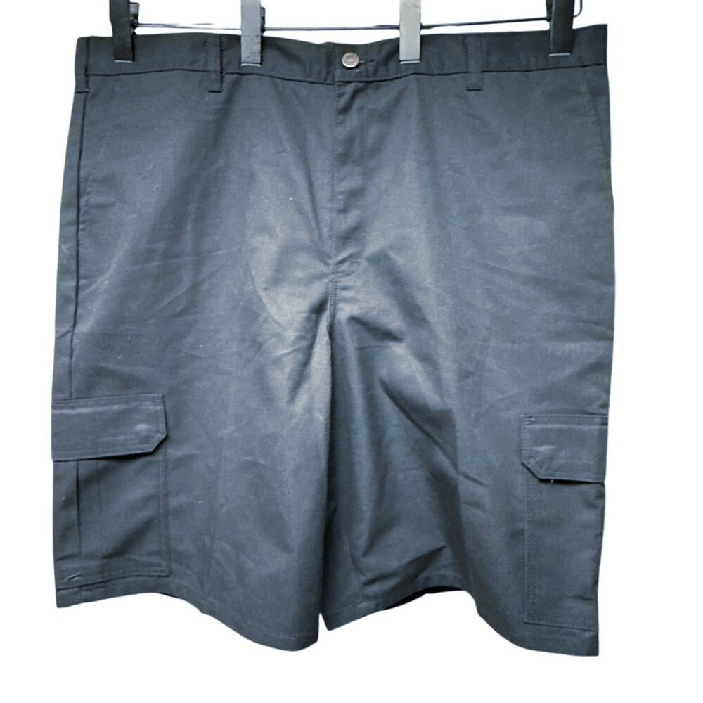 NWT Dickies Mens Big Tall Black Chino Cargo Shorts Size 42 Inseam 11" Casual